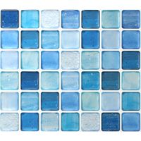 Beaustile N.Blue ® (sheet, tile, self-adhesive, glasslike, home decoration, interior, DIY)