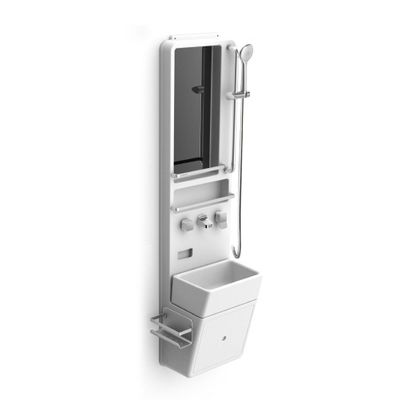 ALLIN3 : Shower, Basin, Mirror and Storages in one system unit